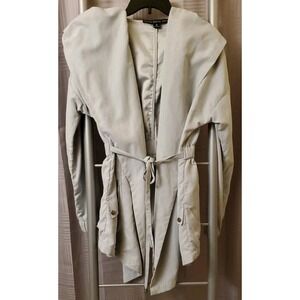 HYFVE Anthropologie Womens Jacket Medium Blue/Gray‎ Hood Pockets